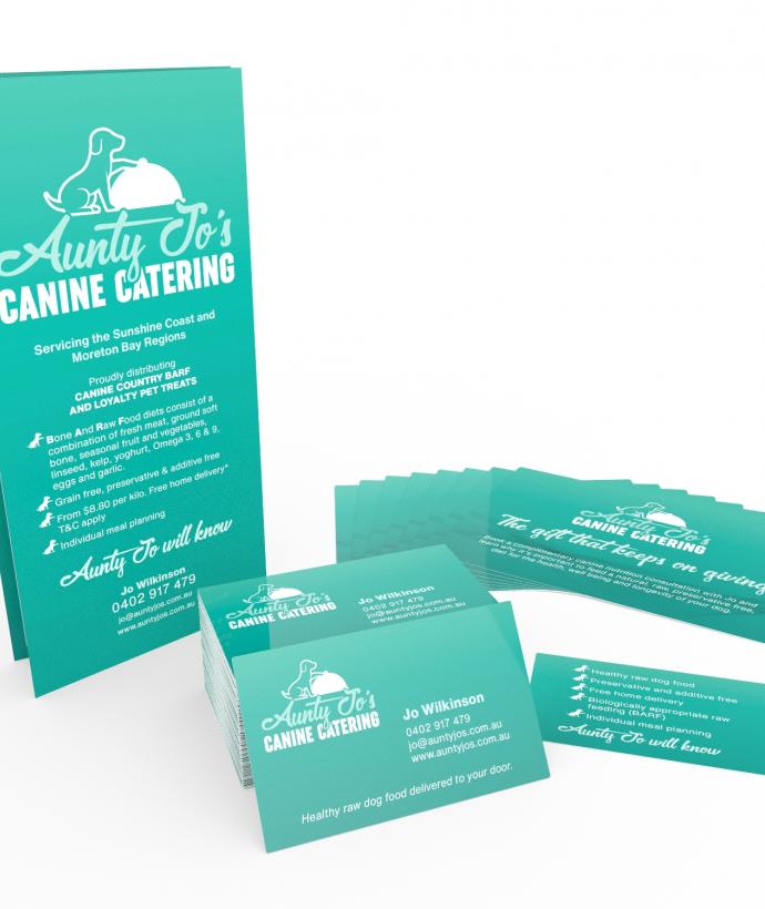 Aunty Jo's Canine Catering Cards, Flyer and Post Card