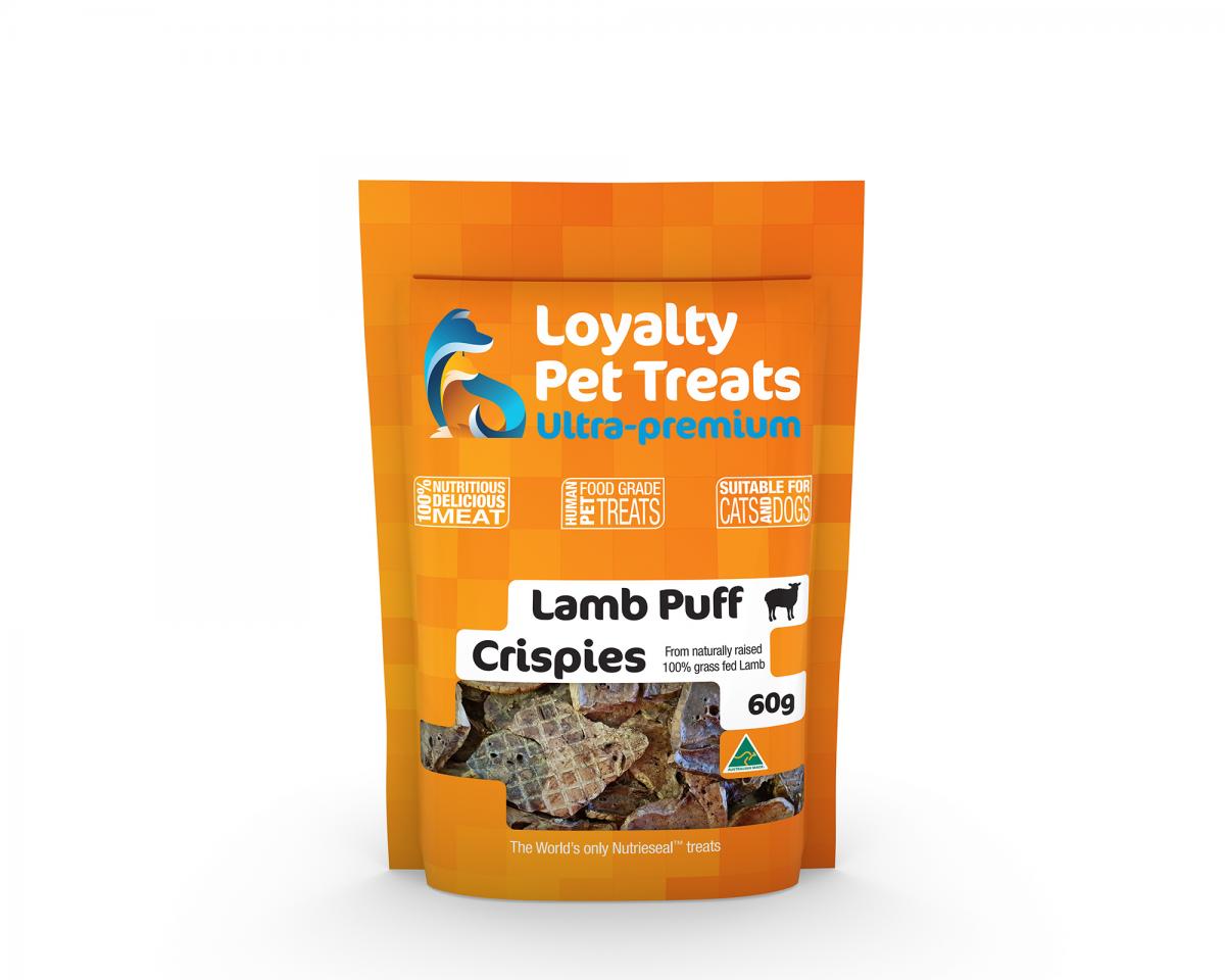 Loyalty Pet Treats Lamb Puff Crispies